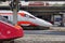 An Italian high speed train at the Venice station