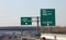 italian highway with road signs