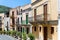 Italian houses of Lipari, Aeolian Islands near Sicily