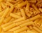 Italian macaroni pasta top view