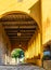 Italian medieval porch, Tuscany, Italy