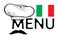 Italian menu design
