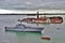 The Italian military ship San Marco moored in the Venetian laguna