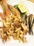 Italian Mixed fried fish, shrimp and squid platter
