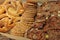 Italian mountain bread and sweets, Valle Aosta, Italy