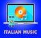 Italian Music Indicates Sound Track 3d Illustration