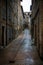 Italian narrow alley, Urbino.
