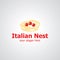 Italian nest vector logo design