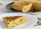 Italian omelet of pasta made with spaghetti and speck