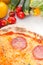 Italian original thin crust pepperoni pizza