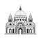 Italian Palace Icon Isolated, Ancient Church Silhouette, Italian Castle, Historical Architecture Minimal Design
