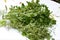Italian parsley, sage and oregano on an background