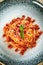 Italian pasta bacon and tomato sauce