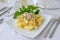 Italian pasta - Pappardelle with chicken fillet