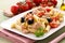 Italian pasta with tuna, tomatoes and olives