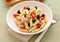 Italian pasta with vegetables and tuna