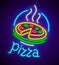 Italian pizza neon sign for signboard