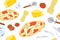 Italian Pizza Seamless Pattern