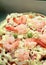Italian pizza shrimp cheese and pepper