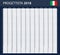 Italian Planner blank for 2018. Scheduler, agenda or diary template.