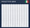 Italian Planner blank for 2019 Scheduler, agenda or diary template. Week starts on Monday