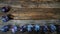 Italian plums on wooden background