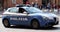 Italian Police car. Polizia Italiana, keeping safety in Bologna