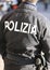 Italian police officer in anti-riot squad for antiterrorist patr