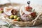 Italian prosciutto with melon, food, olives, sausage, ham and he