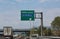 Italian road signs motorway with directions to reach the cities