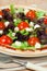 Italian salad with mozarella