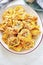 Italian sausage ham tortellini with tomato mascarpone sauce