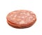 Italian sausage salame napoli isolated