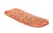 Italian sausage salame ventricina isolated