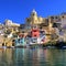 Italian sea coast, procida, naples