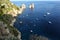 Italian seascape with rocks and ships