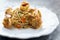 Italian spicy garlic shrimp pasta