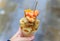 Italian street food in Venice - fritto misto in a cone