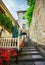 Italian street in a small provincial town of Tuscan