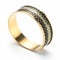 Italian-style Serpentine Cuff Bracelet In Gold And Titanium For Adults