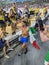 Italian Tamberi celebrates wildly after men\'s high jump gold at World Athletics Championships