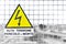 Italian Text Triangle Yellow Metal sign train deposit in italy e