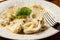 Italian tortellini in cream sauce