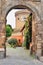 Italian towns-Ostia Antica,Rome-Gate and Castle