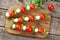 Italian traditional homemade skewers with