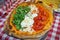 Italian tricolore pizza