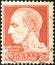 Italian used postage stamp with effigy of Julius Caesar