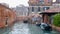 Italian Venice water canal and boats