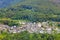 Italian village in the foothills of the Alps