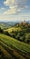 Italian Vineyard Landscape Painting With Dalhart Windberg Style